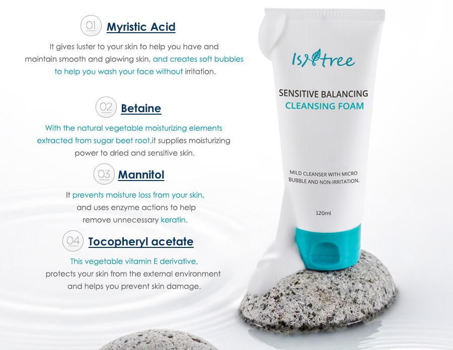 Isntree Sensitive Balancing Cleansing Foam