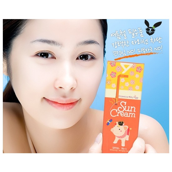   Milky Piggy Sun Cream SPF 50+ Elizavecca (,  2)