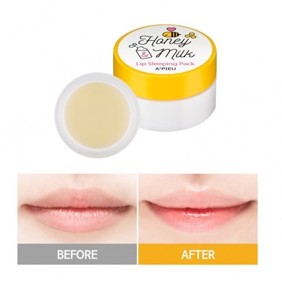 -     Honey & Milk Lip Sleeping Pack Apieu (,  1)