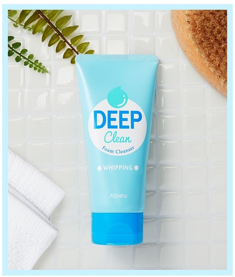     Deep Clean foam cleanser whipping Apieu (,  1)