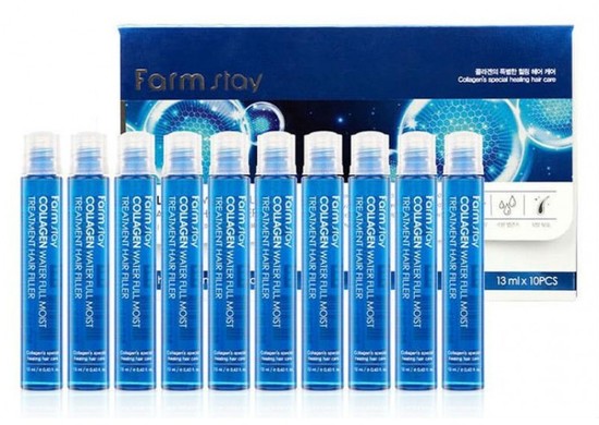      Collagen Water Full Moist Treatment Hair Filler FarmStay (,  2)