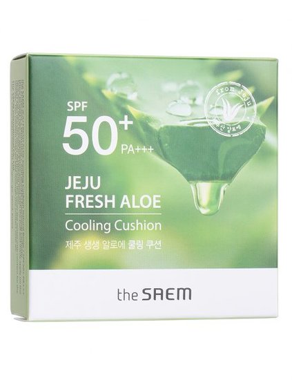    Jeju Fresh Aloe Cooling Cushion Natural Baige SPF 50 The Saem (,  1)
