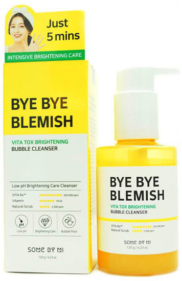    Some By Mi Bye Bye Blemish Vita Tox Brightening Bubble Cleanser Some By Mi (, Some By Mi Bye Bye Blemish Vita Tox Brightening Bubble Cleanser)