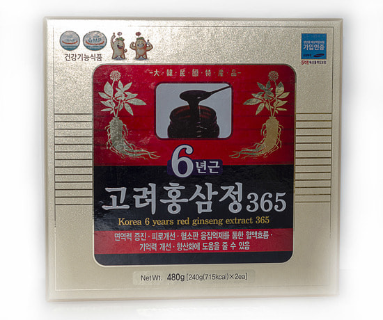     6-  Korea 6 years red ginseng extract 365 (,     )