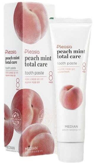          Pleasia Peach Mint Total Care Tooth Paste MEDIAN
