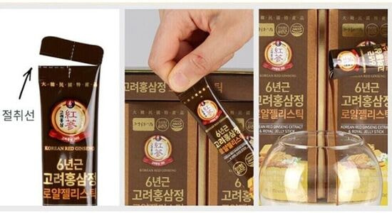  6         Jungwonsam Korean Red Ginseng Extract & Royal Jelly Stick (, Jungwonsam Korean Red Ginseng Extract & Royal Jelly Stick)