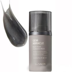      Gem Miracle Black Pearl O2 Bubble Mask The Saem.  2