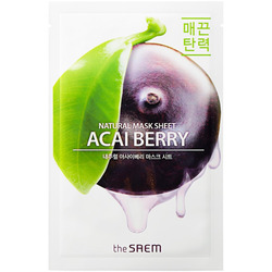       Natural Acai Berry Mask Sheet The Saem.  2