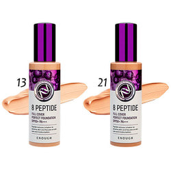     8 Peptide Full Cover Perfect Foundation Spf 50 Enough.  2