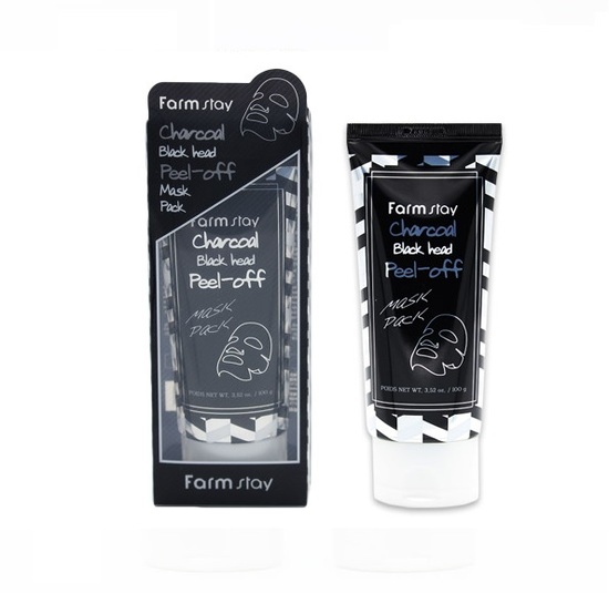       Charcoal Black Head Peel-off Mask Pack FarmStay ()