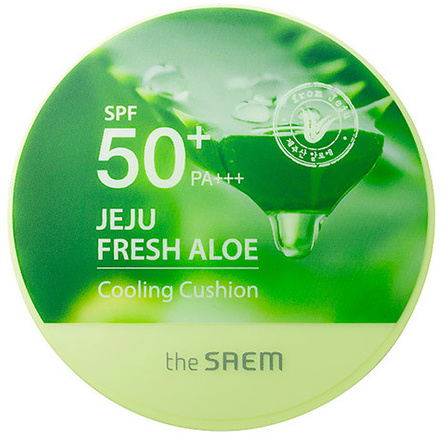    Jeju Fresh Aloe Cooling Cushion Natural Baige SPF 50 The Saem ()