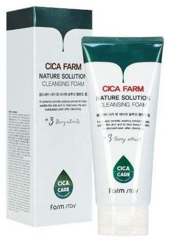      Cica Farm Nature Solution Cleansing Foam FarmStay (,       FarmStay Cica Farm Nature Solution Cleansing Foam)