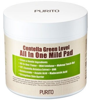       Centella Green Level All In One Mild Pad Purito (,  Purito Centella Green Level All In One Mild Pad)