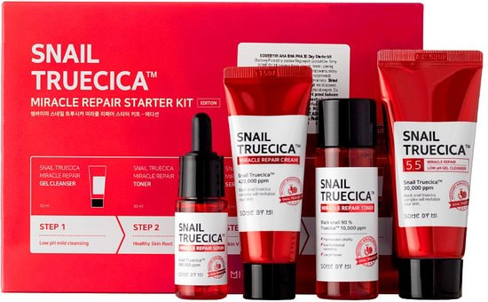        Snail Truecica Miracle Repair Starter Kit Some By Mi (,        Some By Mi)