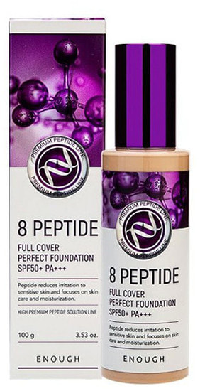     8 Peptide Full Cover Perfect Foundation Spf 50 Enough (,     Enough 8 Peptide Full Cover Perfect Foundation Spf50)
