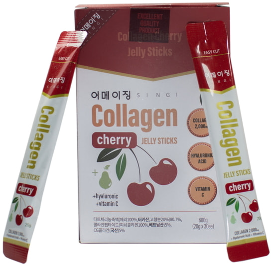         SINGI Collagen Cherry Jelly Sticks (,         SINGI Collagen Cherry Jelly Sticks)