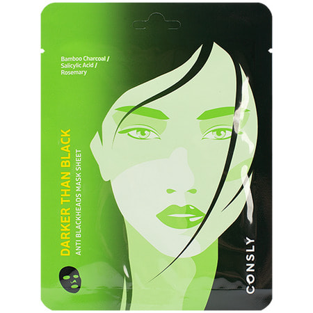       Darker than Black Anti Blackheads Mask Sheet CONSLY (,       Consly Darker than Black Anti Blackheads Mask Sheet)