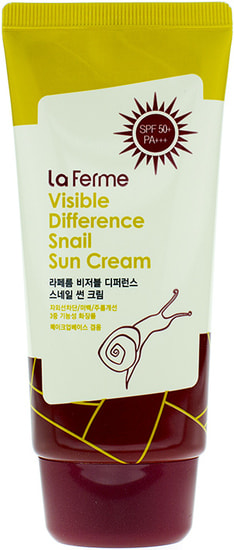        Visible Difference Snail Sun Cream FarmStay