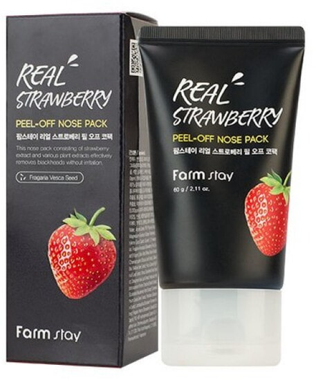 -      Real Strawberry Peel-off Nose Pack FarmStay