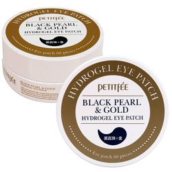           Black Pearl and Gold Hydrogel Eye Patch Petitfee