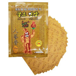 Противовоспалительный пластырь с женьшенем Korean Gold Insam